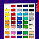 Новый каталог декоративных цветных плёнок Oracal (Оракал) 8500 для наклеивания на стекла в раздвижных дверях шкафов-купе на заказ.